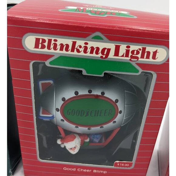 Hallmark Ornaments Vintage Santa Lot Visit From Santa Magic Ride Blimp W/Box - Picture 11 of 16